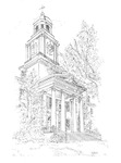 Trickett Hall Exterior Sketch
